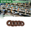 Vehicles Oil Seal 20x45x10mm FKM Rubber Brown 5 Pcs