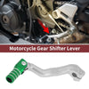 Bosuer M4 Folding Gear Shifter Lever Silver Tone Green