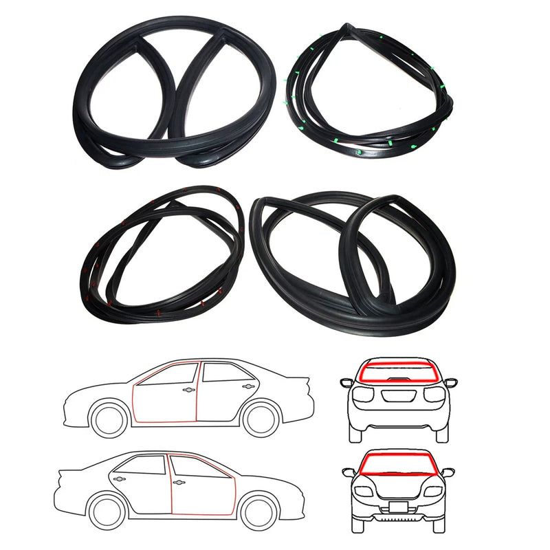 Toyota Corolla Sprinter 2-Door 1966-1970 Weatherstrip Seal Set