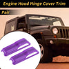 Jeep Wrangler JL JLU Sport Sahara Engine Hood Hinge Covers (2018-2023)