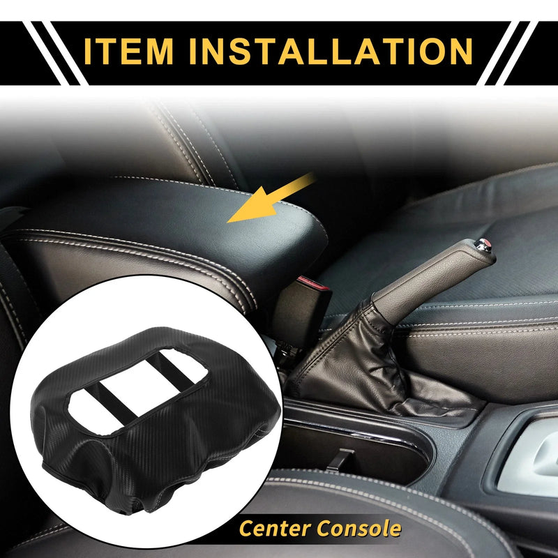 Chevrolet Silverado 1500 Faux Leather Center Console Lid Armrest Cover