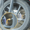 Car Motorcycle Gold Tone 3 x Tyre Valve Stem Extension Extenders