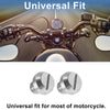 Motorcycle Screws Silver Tone Left-Hand Mirror Hole Plugs M10x1.25