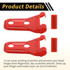 Jeep Wrangler JL JLU 2018-2024 - 1 Pair Red Plastic Engine Hood Hinge Cover