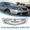 Acura TSX Chrome Silver-Tone Grille Front Upper Bumper (2009)