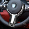 MW 3 / 4 / 5 Series X5 X6 M-sport Carbon Fiber Replace Steering Wheel Cover Trim