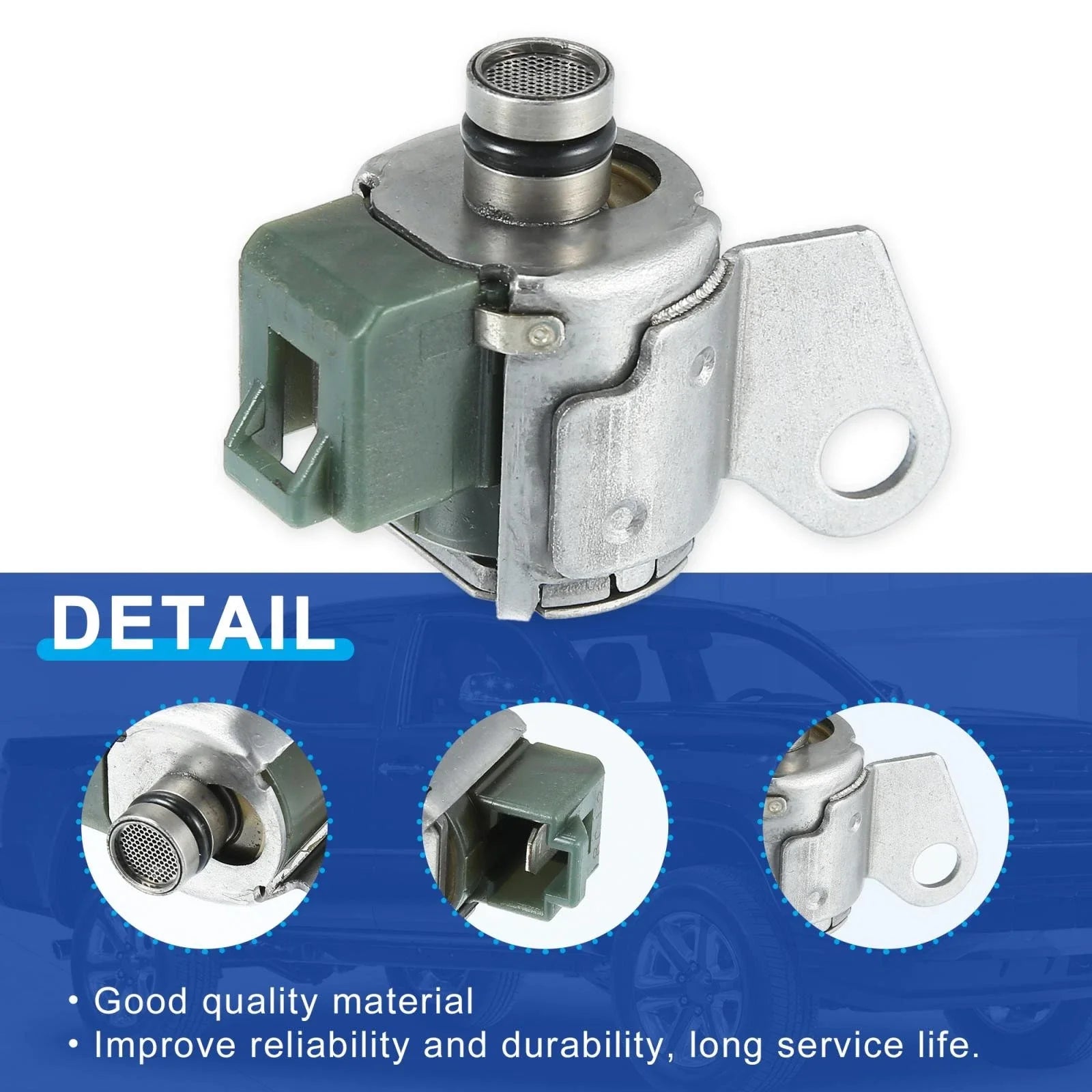 3 Pcs Shift Lock Up Solenoid Kit for Toyota A340E Transmission