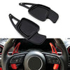 Audi A6 A7 A8 S4 S5 CNC Black Steering Wheel Paddle Shifter Extensions (2019-2023)