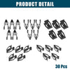 Ford Mazda 30 x Black Interior Retainer Fastener Clips