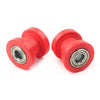 Mini Bike Moto ATV Red 2 x 10mm Chain Roller Slider Tensioner Wheel