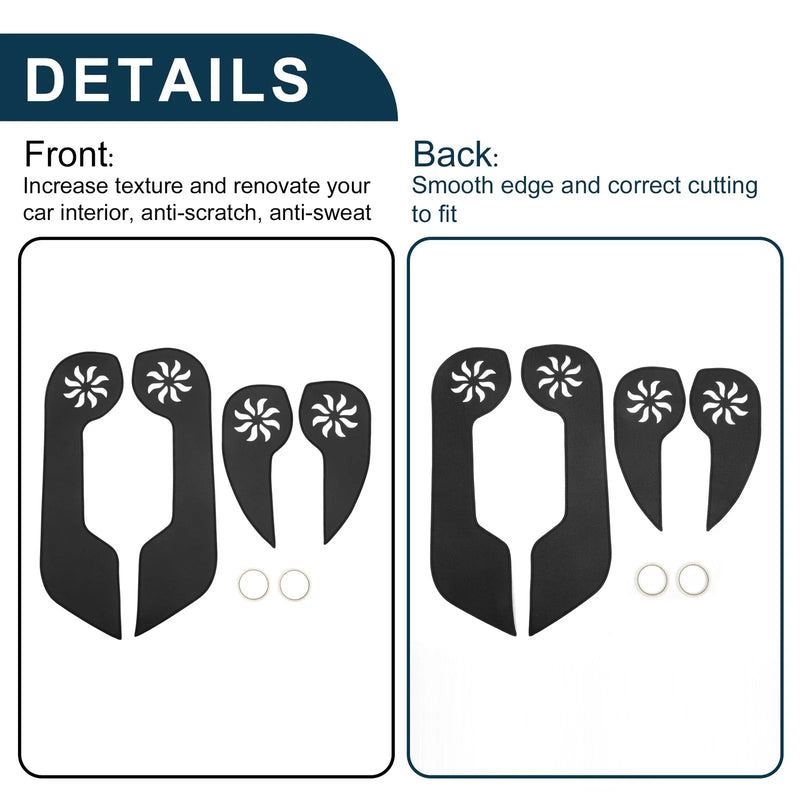 Honda CR-V 2007-2011 Black 1 Set Car Door Anti Kick Pad Sticker Protector