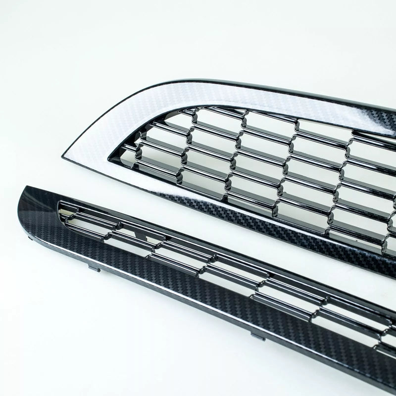 Mini R50 R52 R53 (2001-2006) - Carbon Fiber Look, JCW Bumper Front Grille