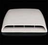 Universal Cars White Decorative Air Flow Intake Hood Scoop Vent Cover