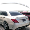 Mercedes Benz W205 Sedan Iridium Silver Rear Boot Spoiler (2015-2020)
