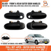 Toyota Corolla AE100 AE101 AE102 Black Outer Door Handles (1992-1998)