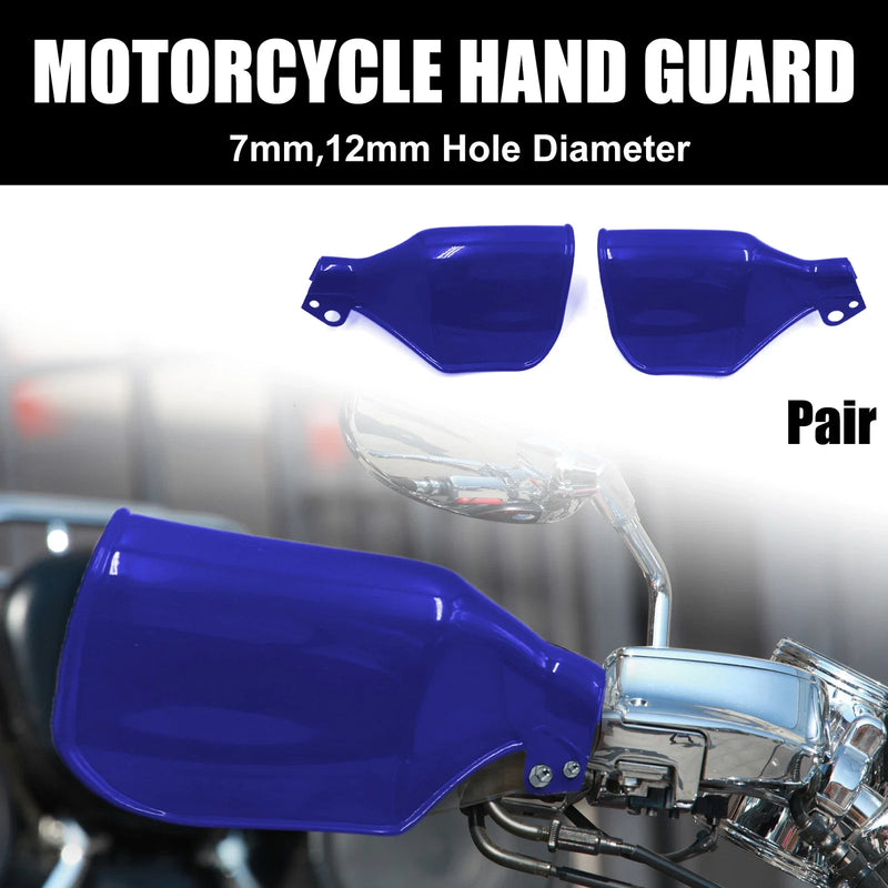 Yamaha Pair Blue Plastic Handlebar Brush Bar Hand Guard Handguard