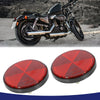 Item M6x1.0 / 2 x Red Plastic Motorcycle Reflector