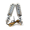 Universal Motor - Amber Bulbs, Chrome 10mm Turn Signal Lights
