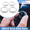 Ford F150 4Pcs AC Audio Volume Tune Switch Knob Covers (2021-2023)