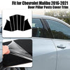 Chevrolet Malibu Black Pillar Posts Door Trim Cover Kit 6 x Pieces (2016-2021)