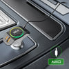 Night Drives Portable Car Charger with FM Transmitter and Romantic Lighting