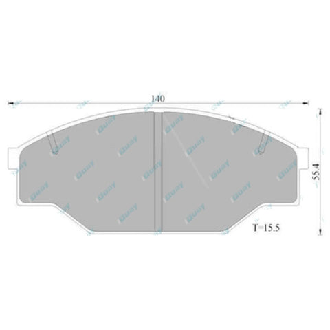 Toyota Hilux LN55 LN56 Front Disc Brake Pad Set (1983-1988)