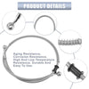 Brake Line 10mm Motorcycle Hydraulic Oil Hose Stainless Steel Silver Tone