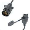 Trailer Light Converter 7Pin Connector to 4Way Flat