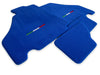Ferrari F430 2004-2009 Blue Tailored Carpets with Emblem Floor Mats