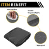 Dodge Ram Microfiber Leather Middle Carbon Fiber Black Armrest Cover