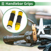 Make Model 7/8 22mm Motorcycle Hand Grips Cover Gold Tone