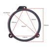 Subaru Forester 6.5" Black Front Door Speaker Spacers