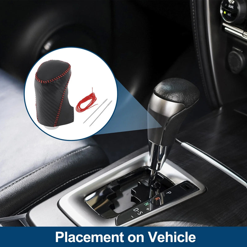 Chevrolet Malibu (2016 - 2020) Black Carbon Fiber Red Gear Shift Knob Cover