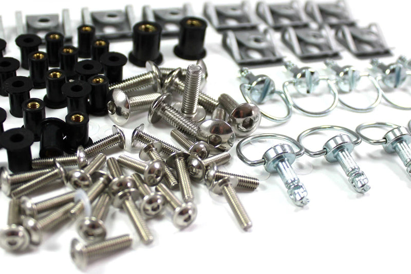 Ducati 748 916 996 998 Dzus Fasteners / Stainless Steel Bolts (1994–2004)