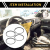 Toyota Tacoma Car AC Vent Dashboard Decoration Rings/Black 4 Pcs (2016–2021)