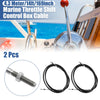 Make Model 2 x Throttle Shift Remote Control Box Cable Black