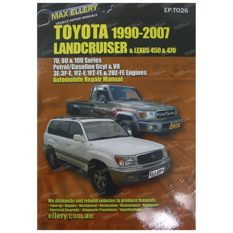 Toyota Landcruiser Workshop Repair Manual /  / Workshop Repair Manual (1990–2007)