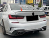 BMW 3 Series G20 G28 Sedan Rear Unpainted Spoiler Wing P Style (2019-2024)