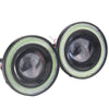 Car Truck 2 x 3" LED Fog Lights Round Green COB Angel Eyes Halo