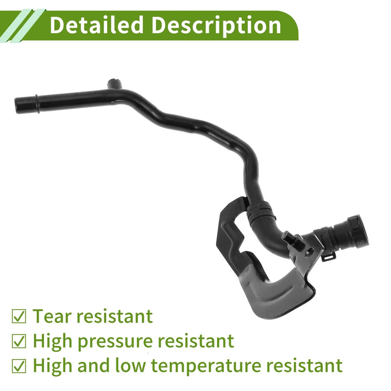 Land Rover LR4 (2010-2016) Metal Rubber Black 1 Pc Heater Hose