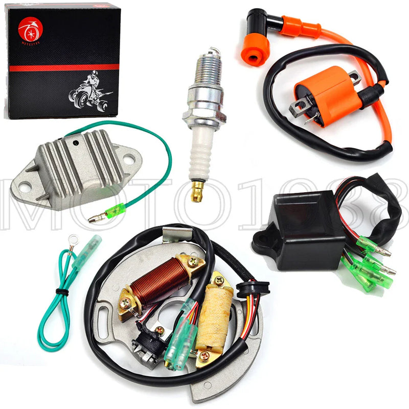 Yamaha Blaster YFS200 Ignition Spark Plug CDI Regulator & Stator (1997–2001)