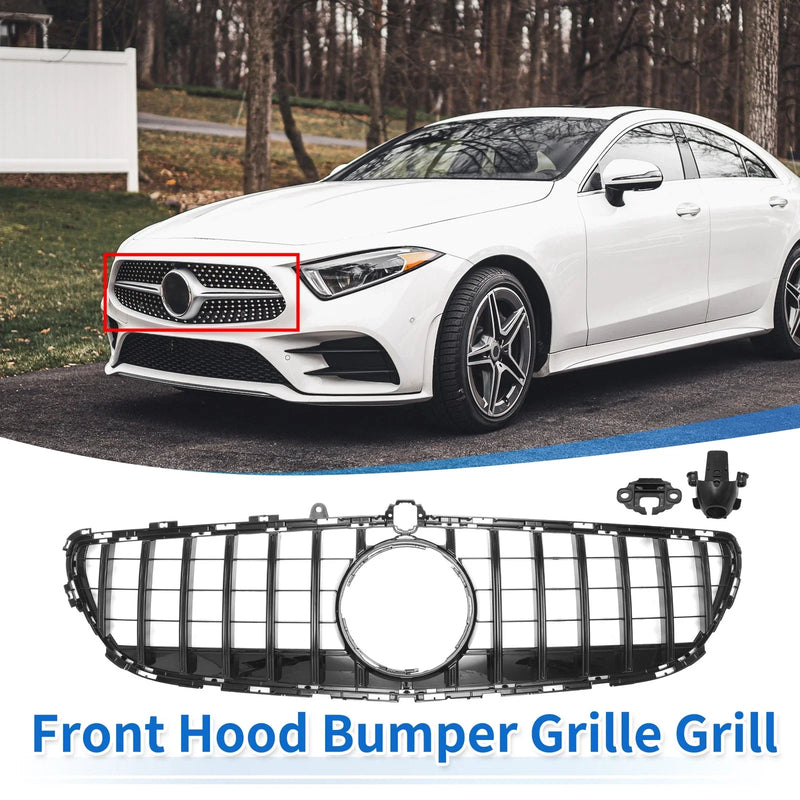Mercedes-Benz CLS400 2015-2018 Black Grille Front Upper Bumper Grille