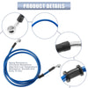 Motorcycle 55.12" Length 10mm ID Brake Line Oil Hose Pipe Cable Blue