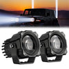 Car ATV UTV Offroad Fog Lamp 6000K 72W 3" LED Light Pods