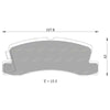 Toyota Corolla Sprinter Rear Disc Brake Pad Set (1983–1987)