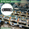 Oil Seal Rotary Shaft Seal NBR Rubber 30x50x7mm Black 5 Pcs