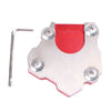 Black Gray Motorcycle Side Stand Plate Pad Base (Fits Various Models)