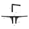 Harley Dyna Low Rider FXDL & Softail 8" Black T-Bar Handlebar (2006-2017)
