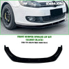 VW Golf 6 MK6 Gloss Black Front Bumper Lip (2008-2012)