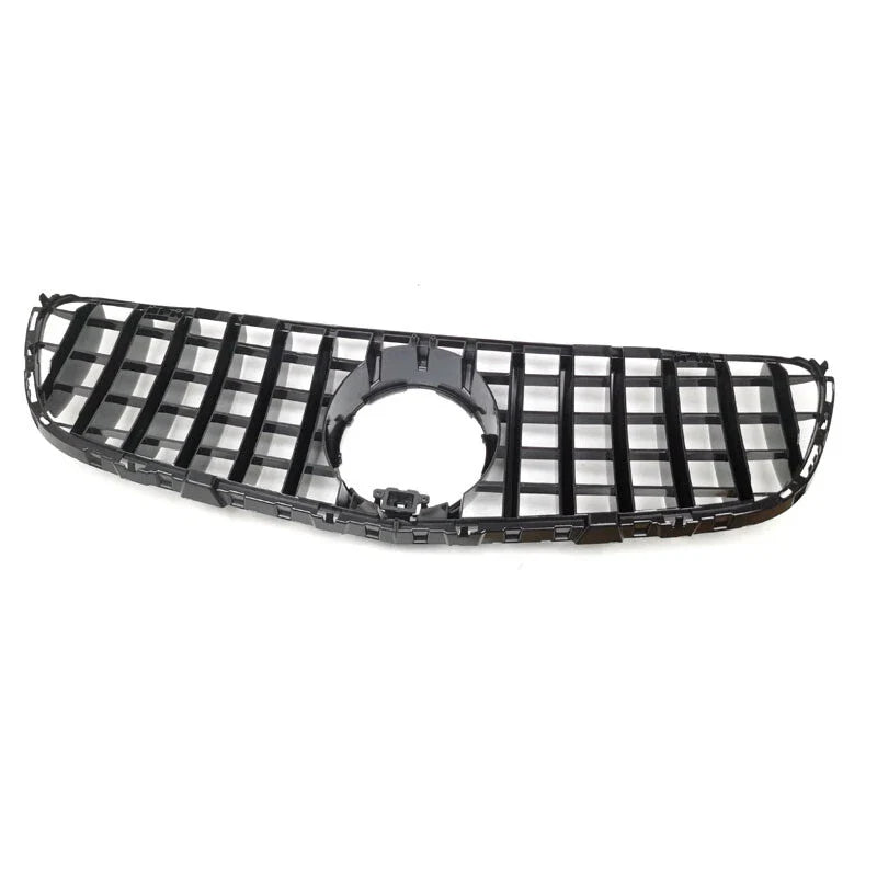 Benz GLC W253 X253 16-19 W / Camera Hole Silver+Black Front Mesh Grille